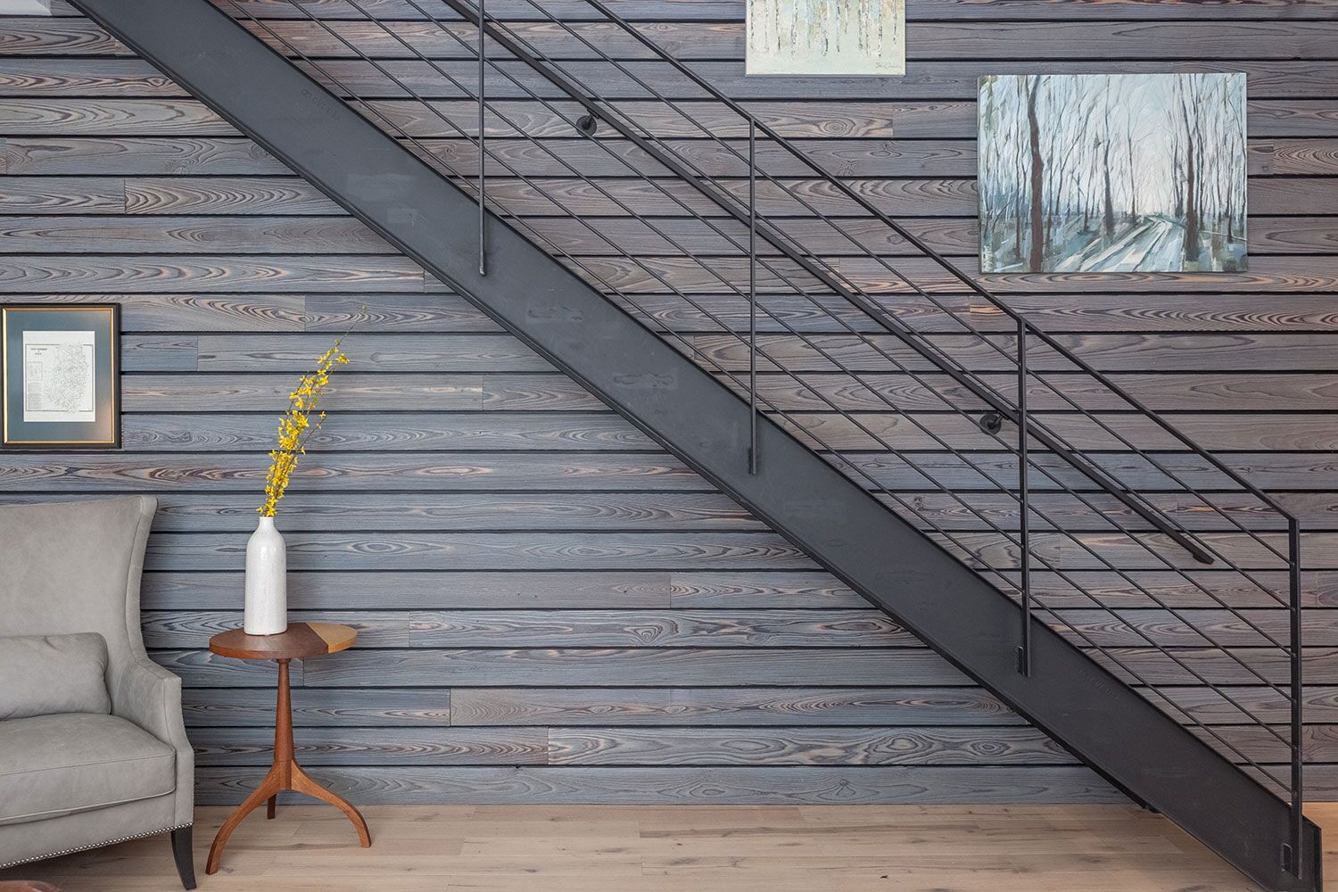 KUJAKU shou sugi ban Interior Cladding Shackamaxon Townhouse