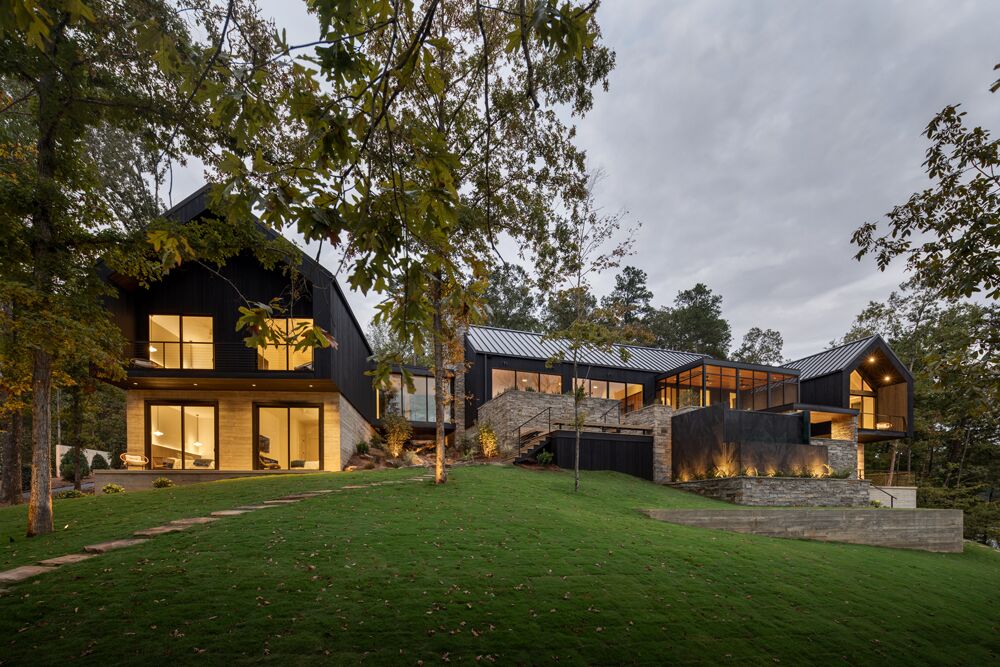 Tree Inspired Cladding CROOKED TREE LODGE :: NERO Exterior Cladding and AMITY European White ...